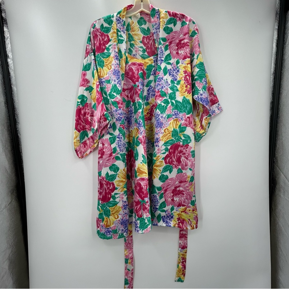 *** Classified Gown & Robe Set Spring Flowers *** L